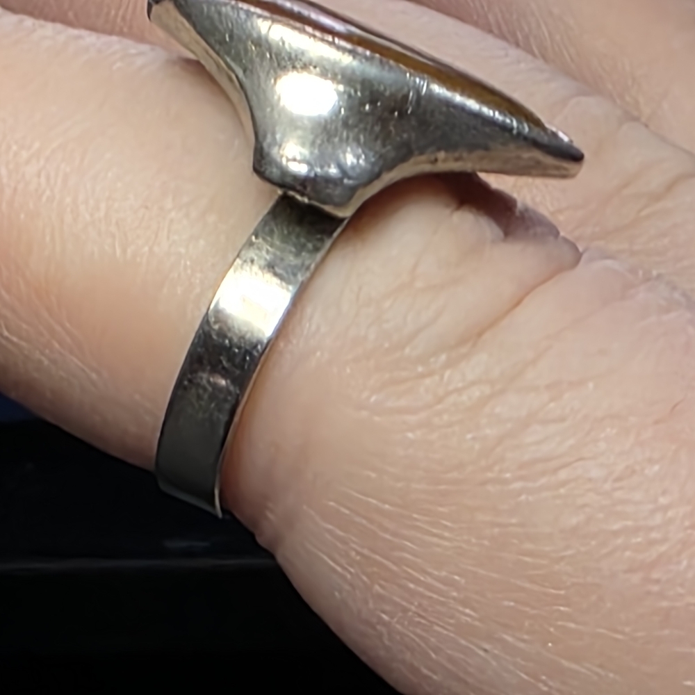 Vintage Oval Mood Ring Silver Tone Adjustable 7.5 956 - Picture 5 of 8